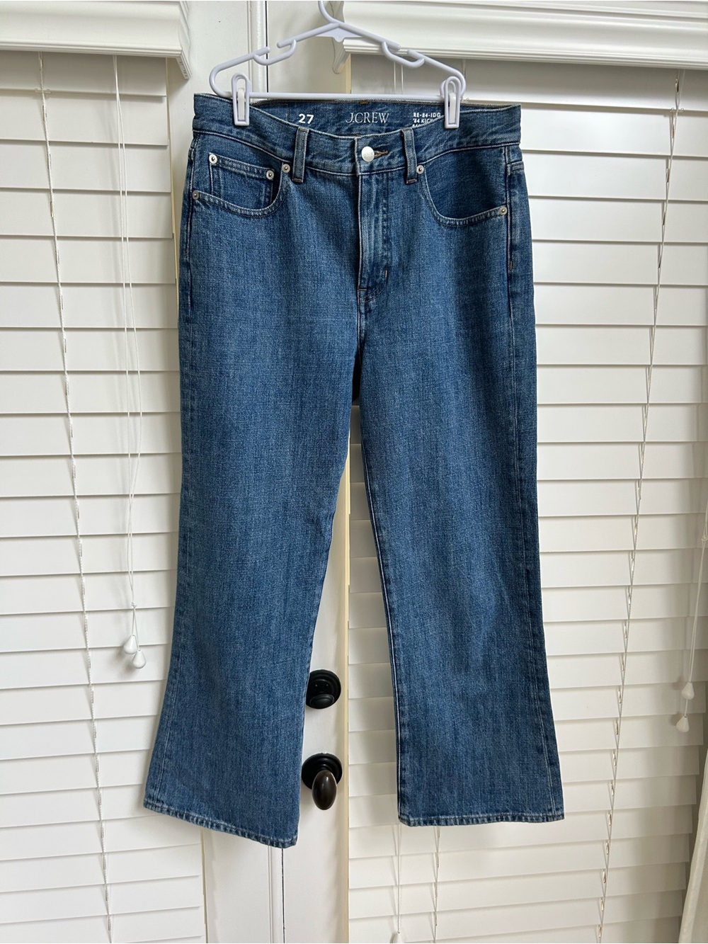 J. Crew Mid Wash Wide-Leg Jeans - Blue
